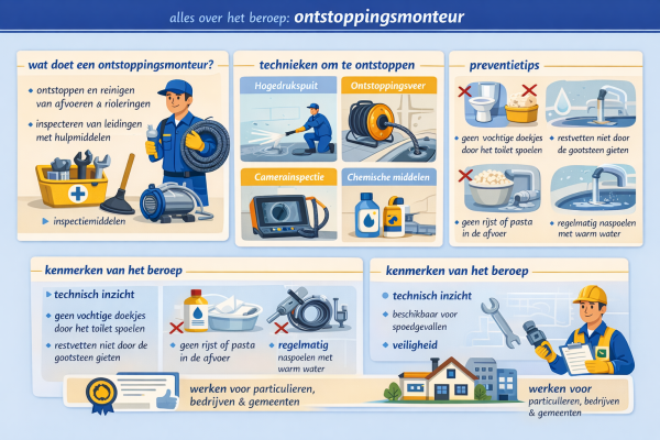 wat doet een ontstoppingsmonteur